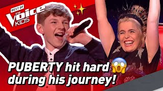 Daras VOICE DRASTICALLY CHANGES during The Voice Kids UK 2020 😯 [upl. by Ayom]