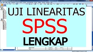 Cara Uji Linearitas dengan SPSS Paling Mudah [upl. by Wistrup]