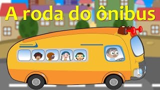 A roda do ônibus roda roda  Portuguese Wheels on the bus  Video musical infantil [upl. by Aseeram121]