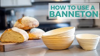 How to Use a Banneton Basket aka Proofing Basket Brotform [upl. by Ahseuqram273]