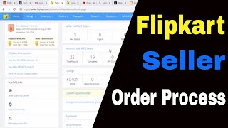 How to Process Orders on Flipkart Seller dashboard Step By Step Guide hindi [upl. by Toni]