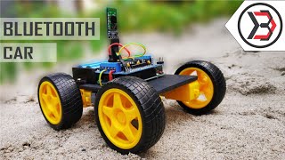 How To Make A Simple DIY Arduino Bluetooth Controlled Car At Home [upl. by Keram]