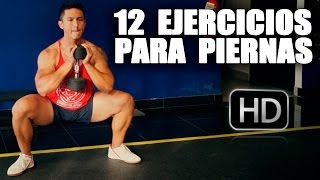 Los Mejores Ejercicios Para PIERNAS con MANCUERNAS [upl. by Enilrek603]