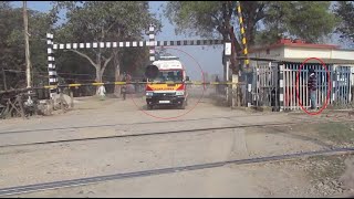 Gateman Reopens The Gate To Pass Ambulance With Serious Patient And Train Applied Brakes [upl. by Bysshe311]