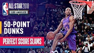 ALL 50Point Dunks In NBA Slam Dunk Contest History [upl. by Aicilaf103]