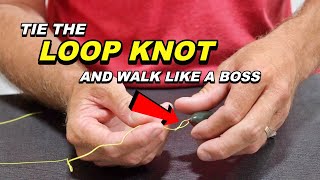 How To Tie A LOOP KNOT  Improve your TOPWATER Bass Fishing [upl. by Kuehn105]