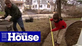 How to Build a Flagstone Walkway  This Old House [upl. by Liamsi]