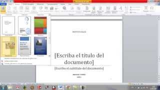 Como hacer presentacion en word [upl. by Nolyag]