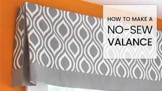 DIY No Sew Valance Tutorial [upl. by Ueihttam]