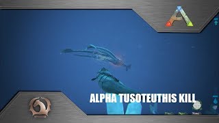 Ark Survival Evolved  Alpha Tusoteuthis kill [upl. by Arvy]