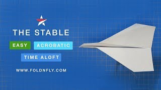 ✈ The Stable Paper Airplane That Flies Far and Does Flips  Fold N Fly [upl. by Schmitz]