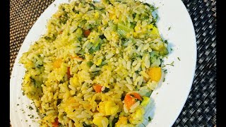 How to make Seasoned Rice by Chef Carlton [upl. by Atteuqaj630]