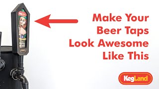 Custom Tap Handle Made Easy  Easily Brand Your Beers On Your Kegerator [upl. by Arihday]