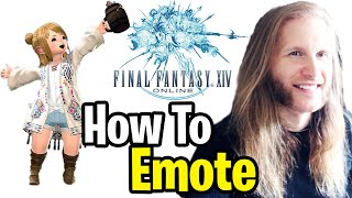 How to EMOTE in FINAL FANTASY 14 FFXIV [upl. by Otsenre]