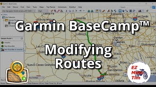 Garmin BaseCamp™ Modifying Routes [upl. by Craven]