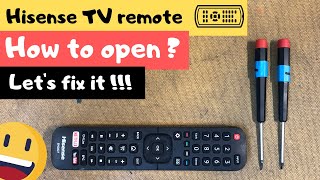 How To Open Hisense Remote [upl. by Harris204]