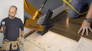 DIY How to Install Hardwood Flooring [upl. by Ellimac]