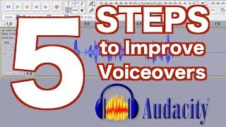 5 STEPS to Improve Your VOICEOVER in Audacity [upl. by Yddet]