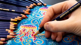 Using Derwent Inktense Pencils for Adult Coloring Pages [upl. by Podvin]