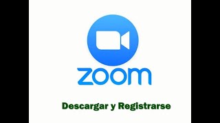 Descargar y registrarse en Zoom [upl. by Koloski118]