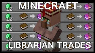 Minecraft Best Librarian Trades [upl. by Kram]