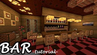 【Minecraft】How to build a Bar Tutorial ｜Build hack [upl. by Tehcac]