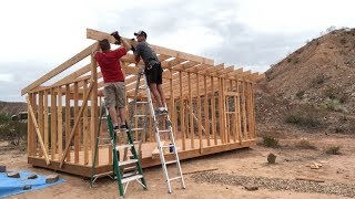 12x24 DIY Shed Build Part 4  Roof [upl. by Yahc]