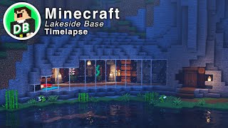 Minecraft Lakeside Base Building Timelapse [upl. by Holden929]