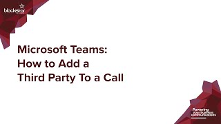 Microsoft Teams How To Add a Third Party to a Call [upl. by Manheim]