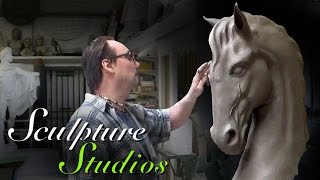 Classical Horse Head Carving by Sculpture Studios [upl. by Bekki]