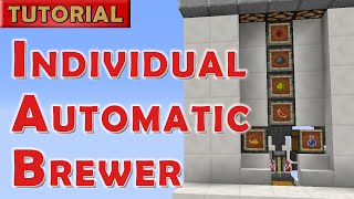 Minecraft  Individual Automatic Potion Brewer for 112 [upl. by Barnum]