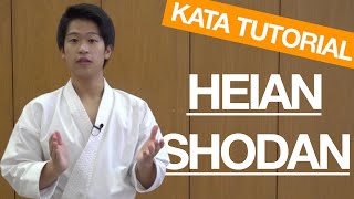 【FULL TUTORIAL】HEIAN SHODAN KATA [upl. by Ahswat]