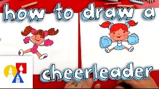 How To Draw A Cartoon Cheerleader [upl. by Gariepy]