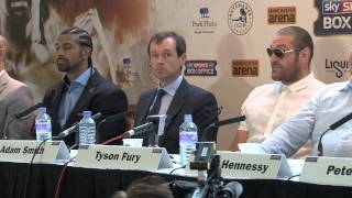 DAVID HAYE v TYSON FURY  FULL amp UNCUT LONDON PRESS CONFERENCE  HAYE v FURY [upl. by Anom]