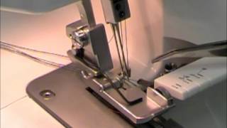 Janome Serger Rethreading [upl. by Lanahtan603]