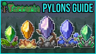 Terraria 14  Pylons amp NPC Happiness Guide [upl. by Ellenyl]