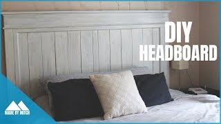 DIY Wood Farmhouse Headboard [upl. by Eves994]