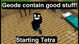 How to open Geodes  Tetra 1165 Minecraft [upl. by Harragan]