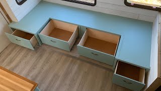 How To DIY RV DinetteCouchBedStorage [upl. by Ernaldus475]