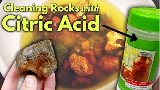 HOW TO CLEAN AGATES W CITRIC ACID [upl. by Eibmab]