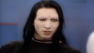 Marilyn Manson Interview  Phil Donahue Show  1995 HD REMASTERED By me [upl. by Hofstetter]