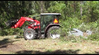 Brush Cutting 4quot Trees with Baumalight CP572 [upl. by Annawek]