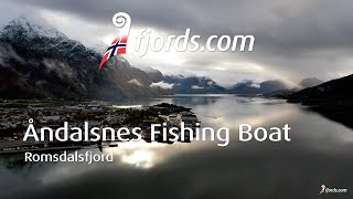 FJORDS NORWAY  Fishing boat entering the harbour at Åndalsnes [upl. by Sorodoeht]