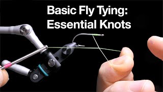 Basic Fly Tying Essential Knots – Tying the Half Hitch and Whip Finish [upl. by Myers]