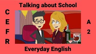 Past Simple and Past Continuous  ESL Conversation about School Memories [upl. by Odraleba836]