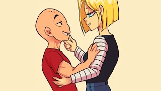 Android 18 Has A Gift For Krillin DBZ Comic Dub [upl. by Ynomrah]