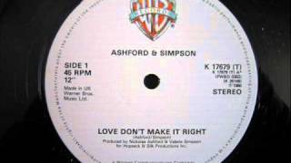 Ashford amp Simpson  Love Dont Make It Right [upl. by Enyrehtac640]