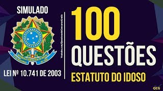 100 Questões Estatuto do Idoso  Lei nº 10741 de 2003 [upl. by Aeneus]