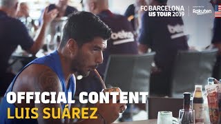 A DAY WITH LUIS SUÁREZ DURING THE 2019 US TOUR [upl. by Einnoj]