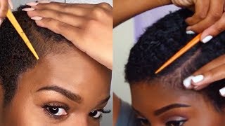 I Tried Following A JAELAH MAJETTE Short Natural Hair Tutorial  Nia Hope [upl. by Hgielra]